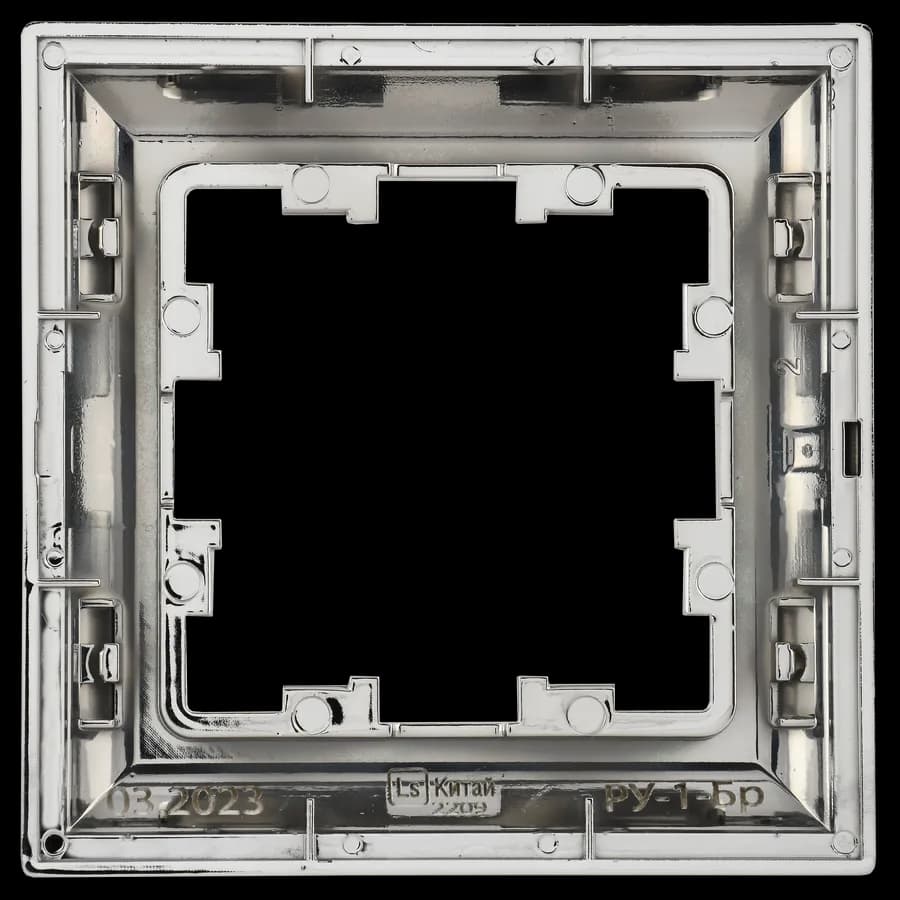 Рамка одноместная IEK BRITE BR-M12-12-4-K23 (никель), фото 4