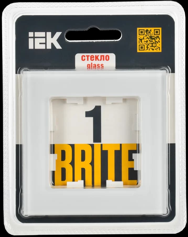Рамка одноместная IEK BRITE BR-M12-G-31-K01 (белый), фото 2