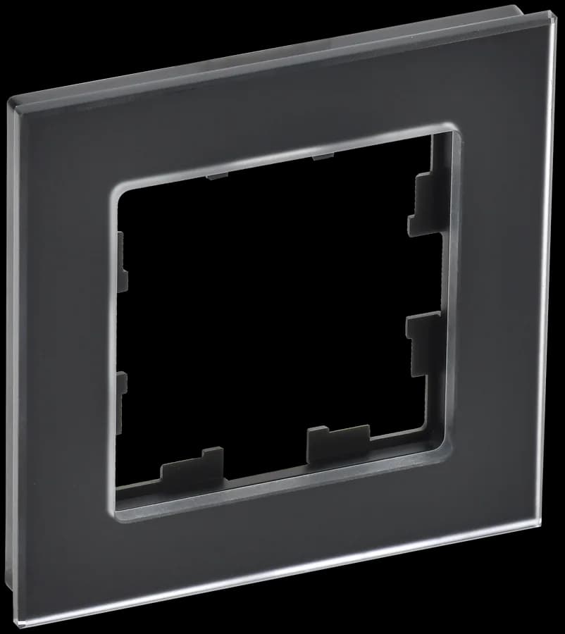 Рамка одноместная IEK BRITE BR-M12-G-31-K02 (черный)