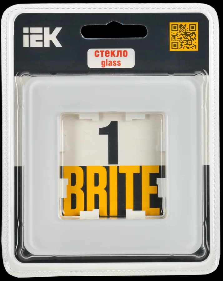 Рамка одноместная IEK BRITE BR-M12-G-41-K01 (белый), фото 2