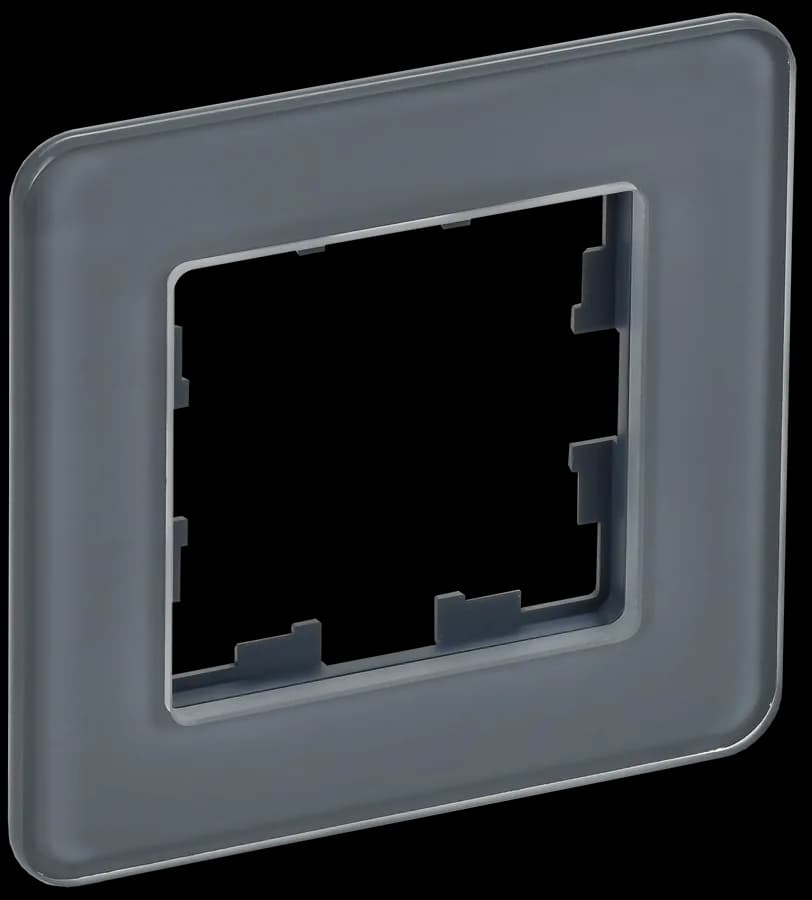 Рамка одноместная IEK BRITE BR-M12-G-41-K53 (графит)
