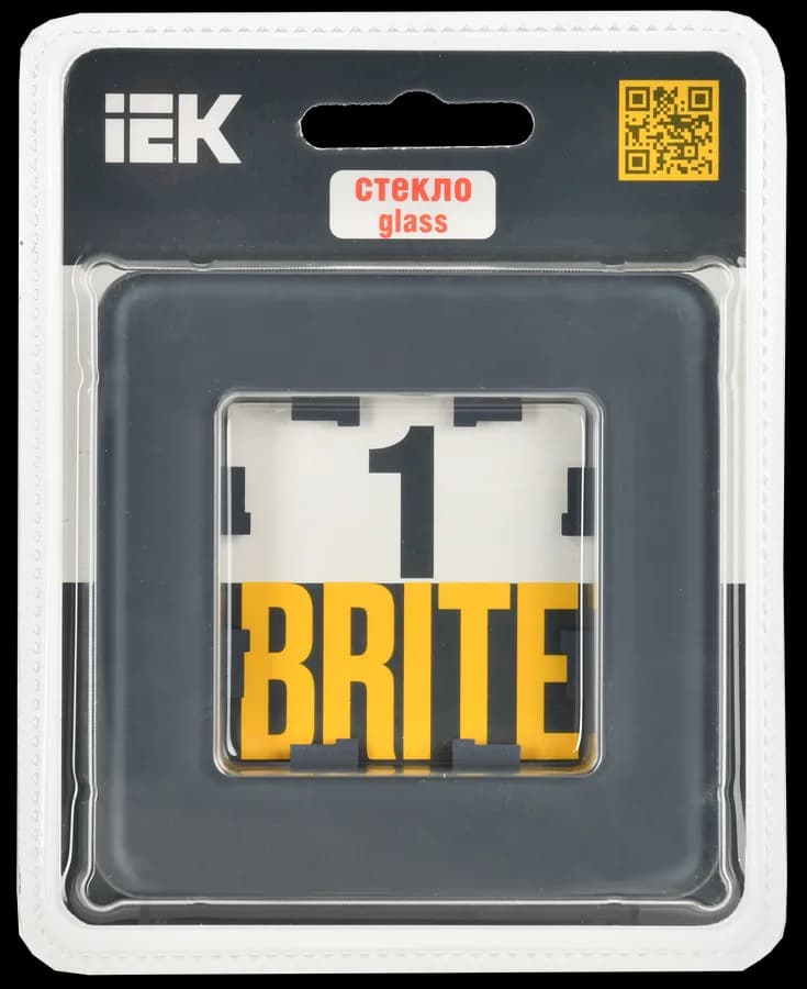 Рамка одноместная IEK BRITE BR-M12-G-41-K53 (графит), фото 2