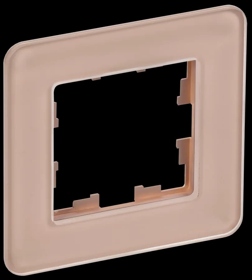 Рамка одноместная IEK BRITE BR-M12-G-41-K97 (розовый)