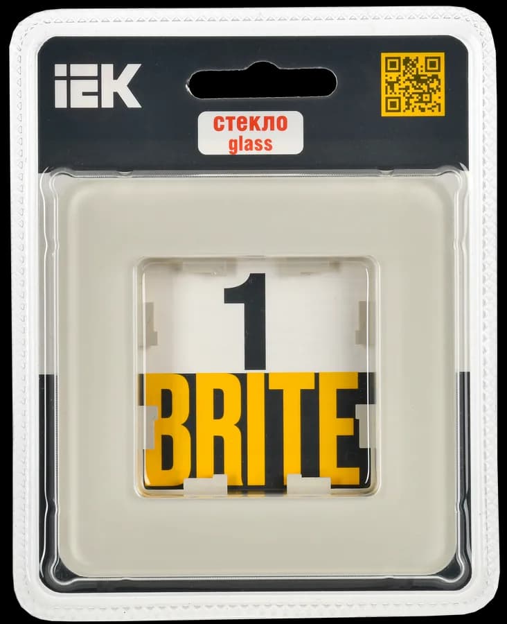 Рамка одноместная IEK BRITE BR-M12-G-41-K98 (бежевый), фото 2