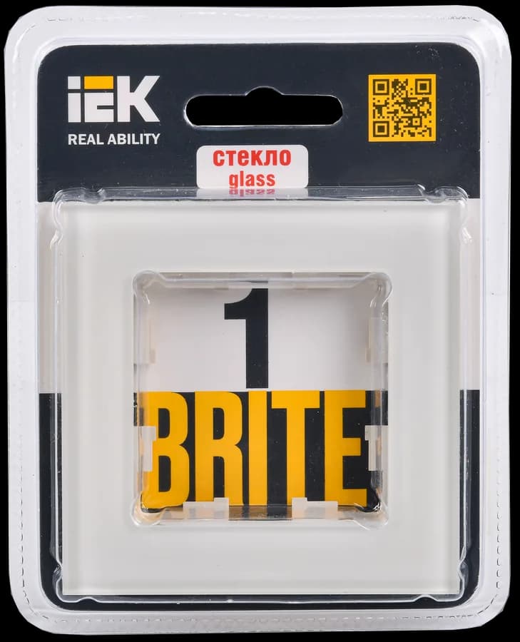 Рамка одноместная IEK BRITE BR-M12-G-K10 (бежевый), фото 2