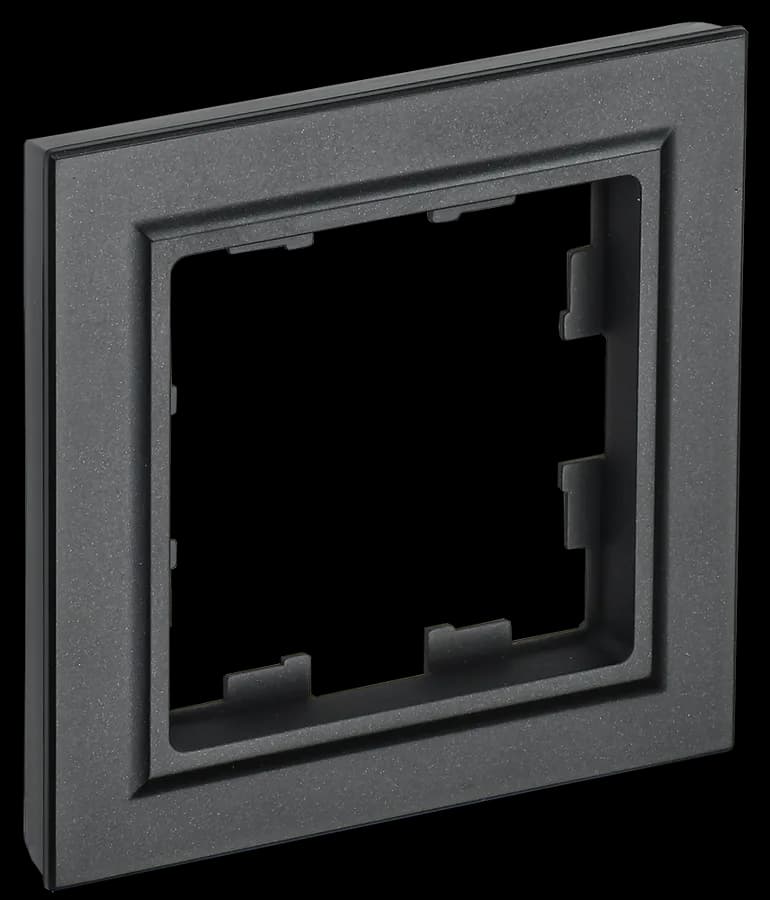 Рамка одноместная IEK BRITE BR-M12-K02 (черный)
