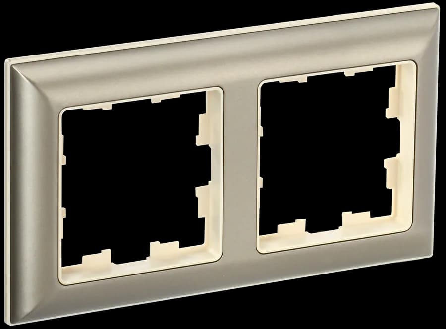 Рамка двухместная IEK BRITE BR-M22-12-3-K10 (бежевый)