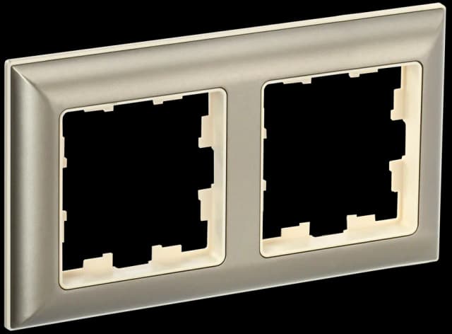 Рамка двухместная IEK BRITE BR-M22-12-3-K10 (бежевый)
