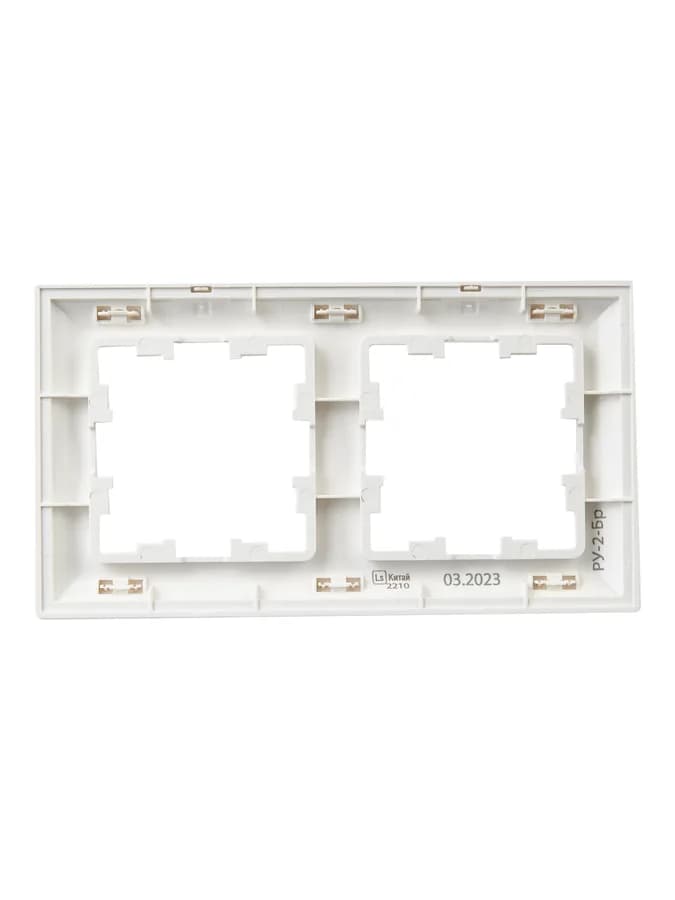 Рамка двухместная IEK BRITE BR-M22-12-K01 (белый), фото 4