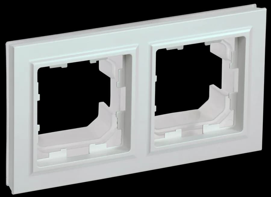 Рамка двухместная IEK BRITE BR-M22-44-K36 (перламутр)