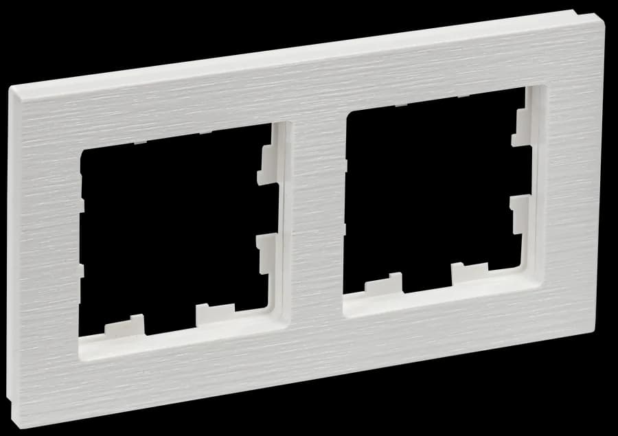 Рамка двухместная IEK BRITE BR-M22-51-K01 (белый)