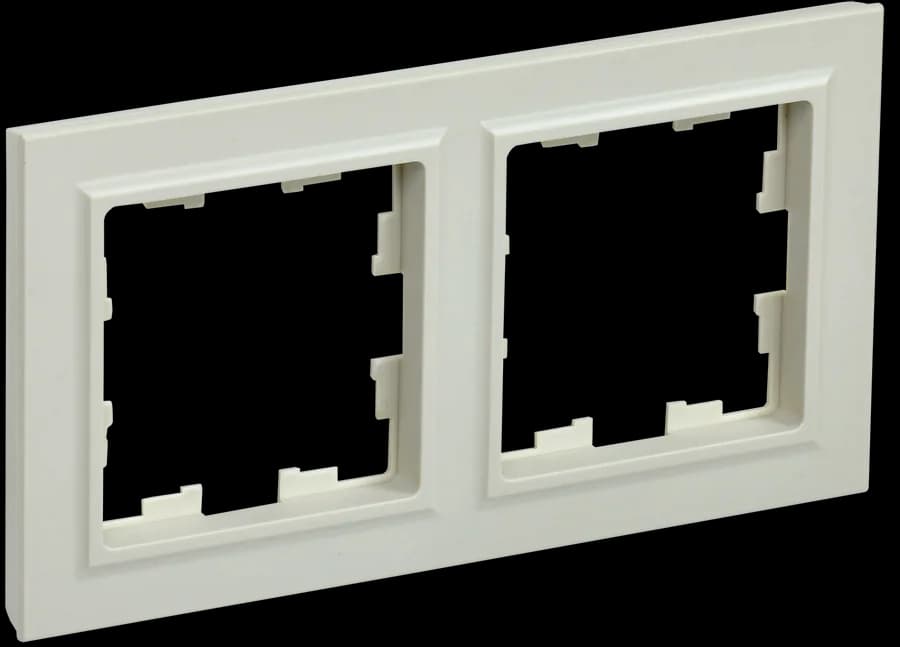 Рамка двухместная IEK BRITE BR-M22-K10 (бежевый)