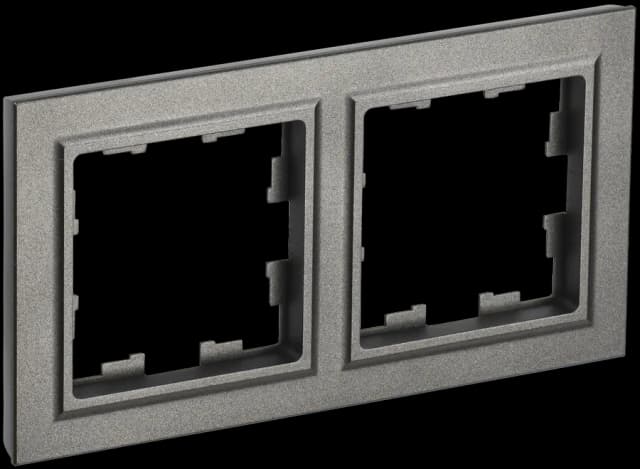 Рамка двухместная IEK BRITE BR-M22-K37 (шампань)