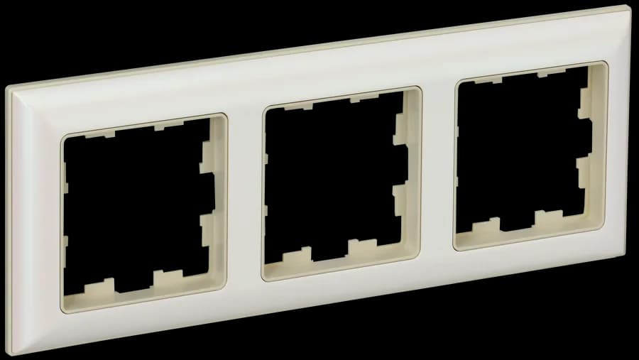 Рамка трёхместная IEK BRITE BR-M32-12-1-K10 (бежевый)
