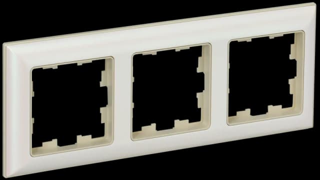 Рамка трёхместная IEK BRITE BR-M32-12-1-K10 (бежевый)