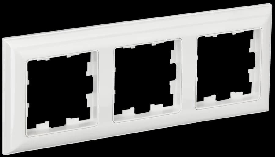 Рамка трёхместная IEK BRITE BR-M32-12-K01 (белый)