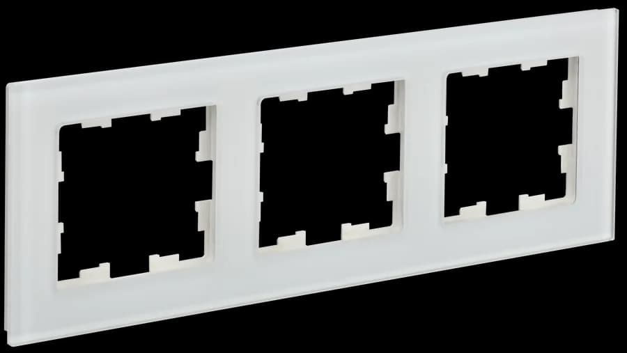 Рамка трёхместная IEK BRITE BR-M32-G-31-K01 (белый)