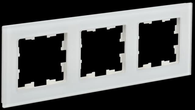 Рамка трёхместная IEK BRITE BR-M32-G-31-K01 (белый)