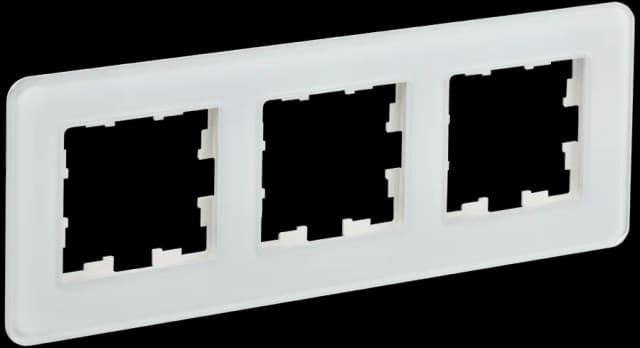 Рамка трёхместная IEK BRITE BR-M32-G-41-K01 (белый)
