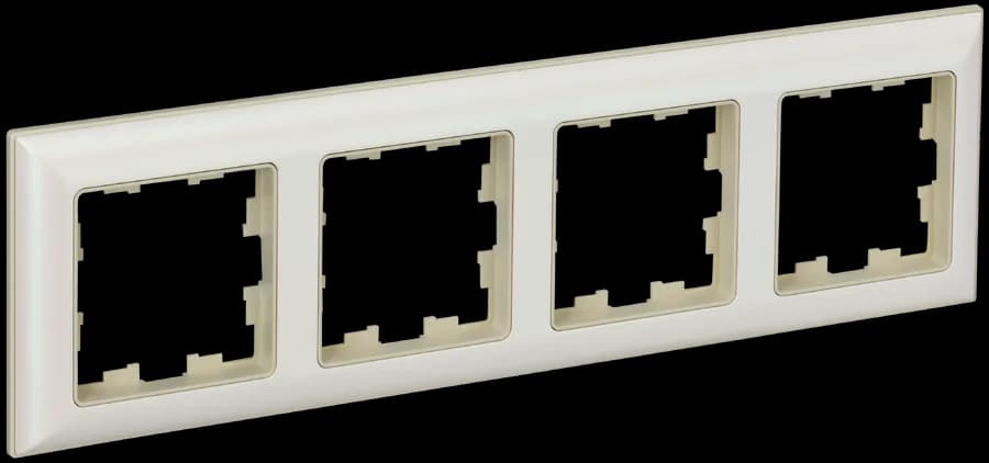 Рамка четырёхместная IEK BRITE BR-M42-12-1-K10 (бежевый)