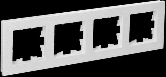 Рамка четырёхместная IEK BRITE BR-M42-51-K01 (белый)