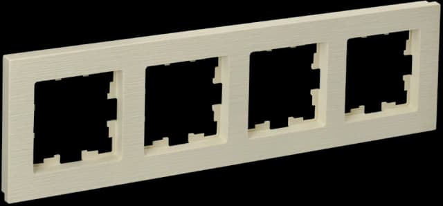 Рамка четырёхместная IEK BRITE BR-M42-51-K10 (бежевый)