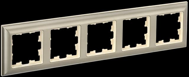 Рамка пятиместная IEK BRITE BR-M52-12-3-K10 (бежевый)