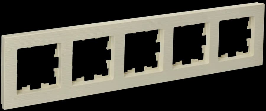 Рамка пятиместная IEK BRITE BR-M52-51-K10 (бежевый)