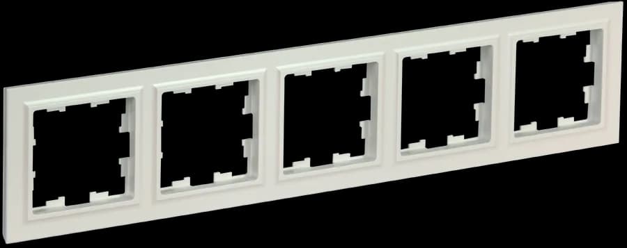 Рамка пятиместная IEK BRITE BR-M52-K36 (перламутр)