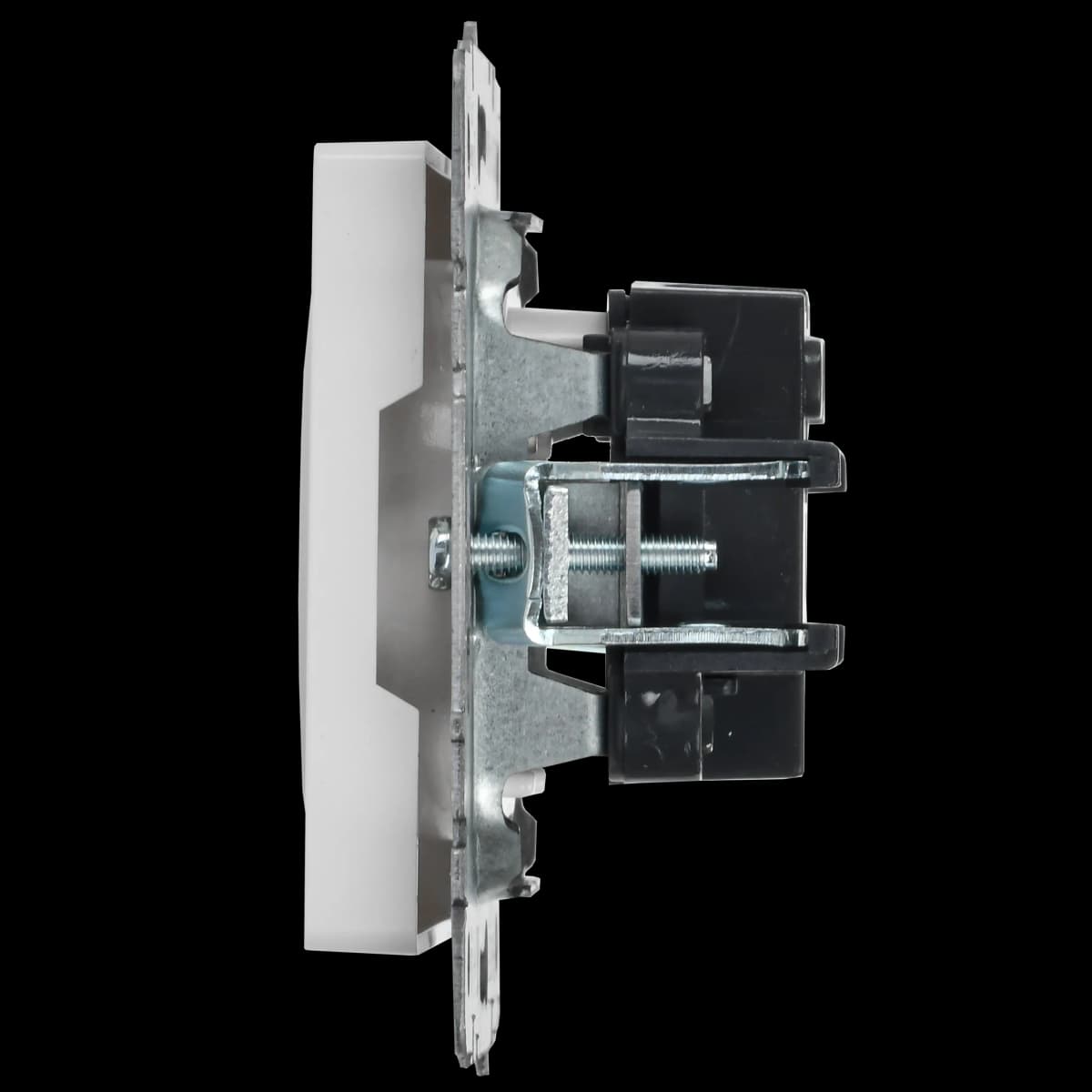 Розетка без заземления IEK BRITE BR-R10-10-K01 (белый), фото 3
