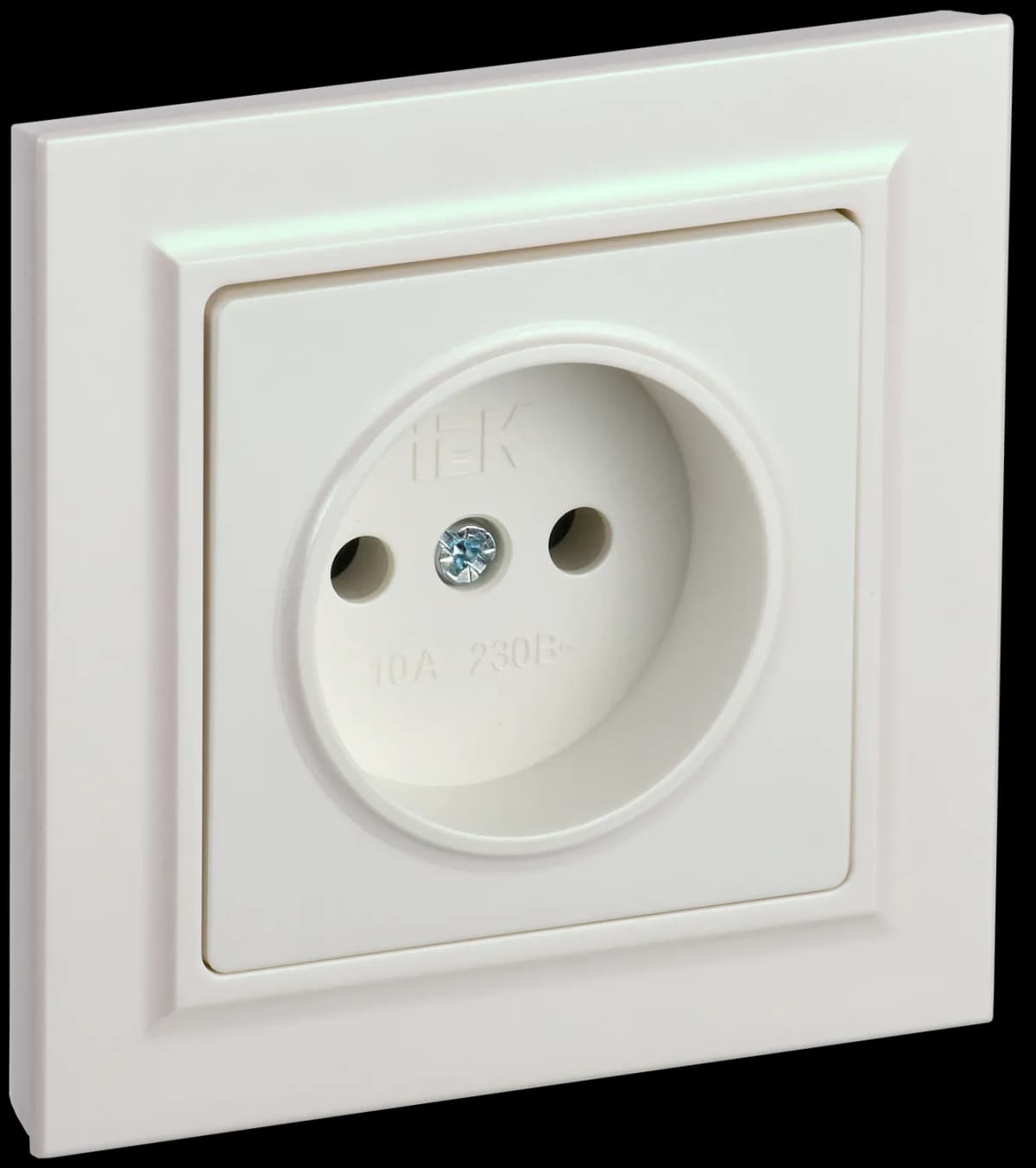 Розетка без заземления IEK BRITE BR-R10-10-K36-F (жемчужный)