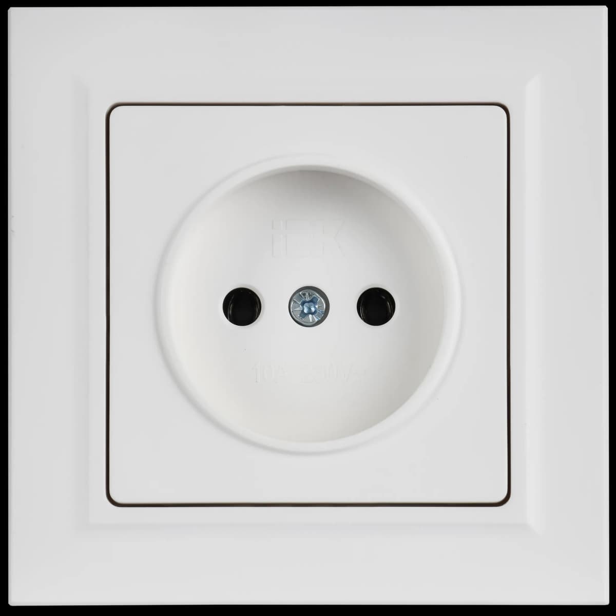 Розетка без заземления IEK BRITE BR-R10-10-K91-F (белый арктический), фото 4