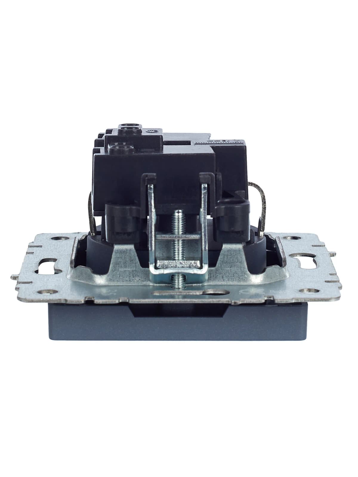 Розетка с заземлением IEK BRITE BR-R11-16-K35 (маренго), фото 3