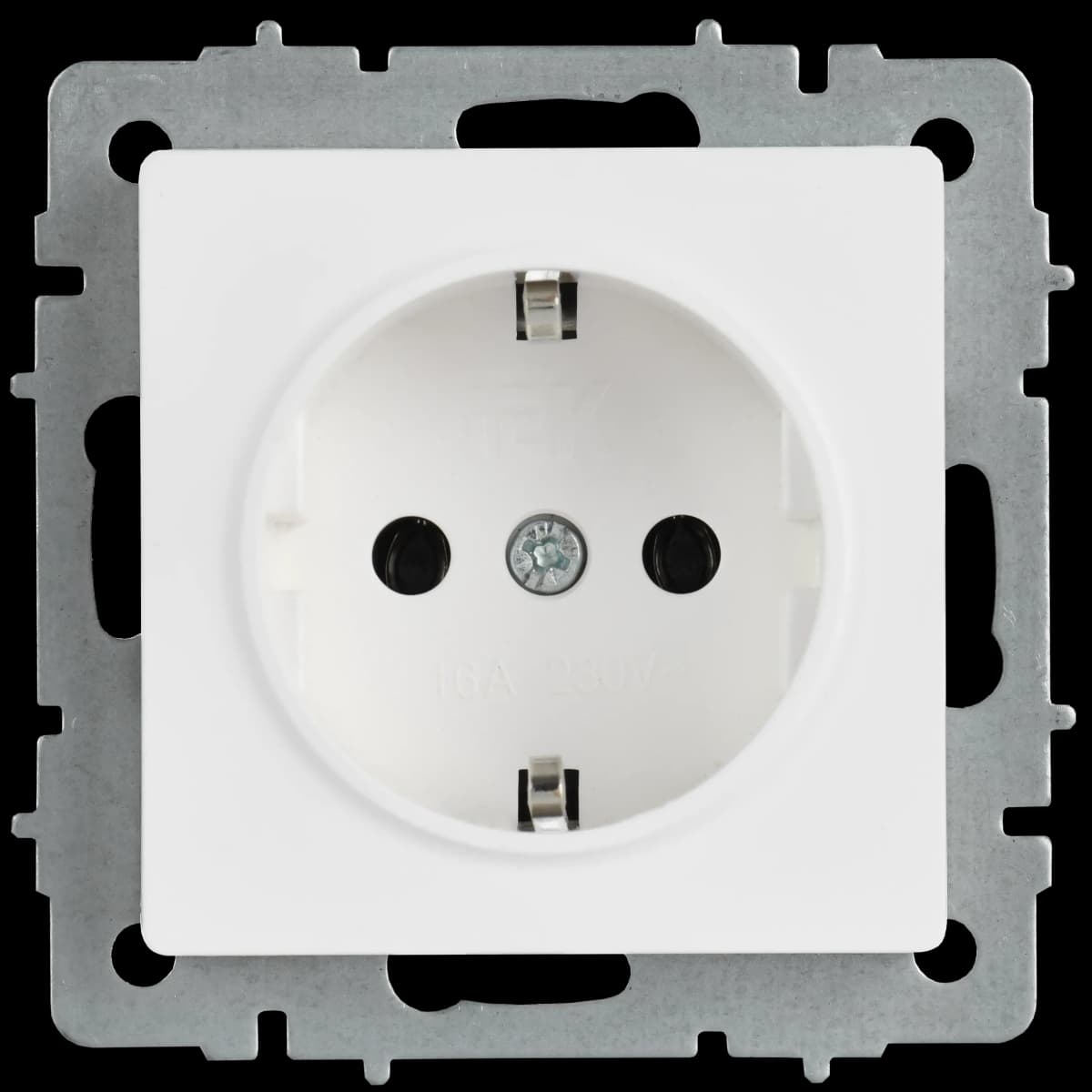 Розетка без заземления IEK BRITE BR-R11-16-K91 (белый арктический), фото 4
