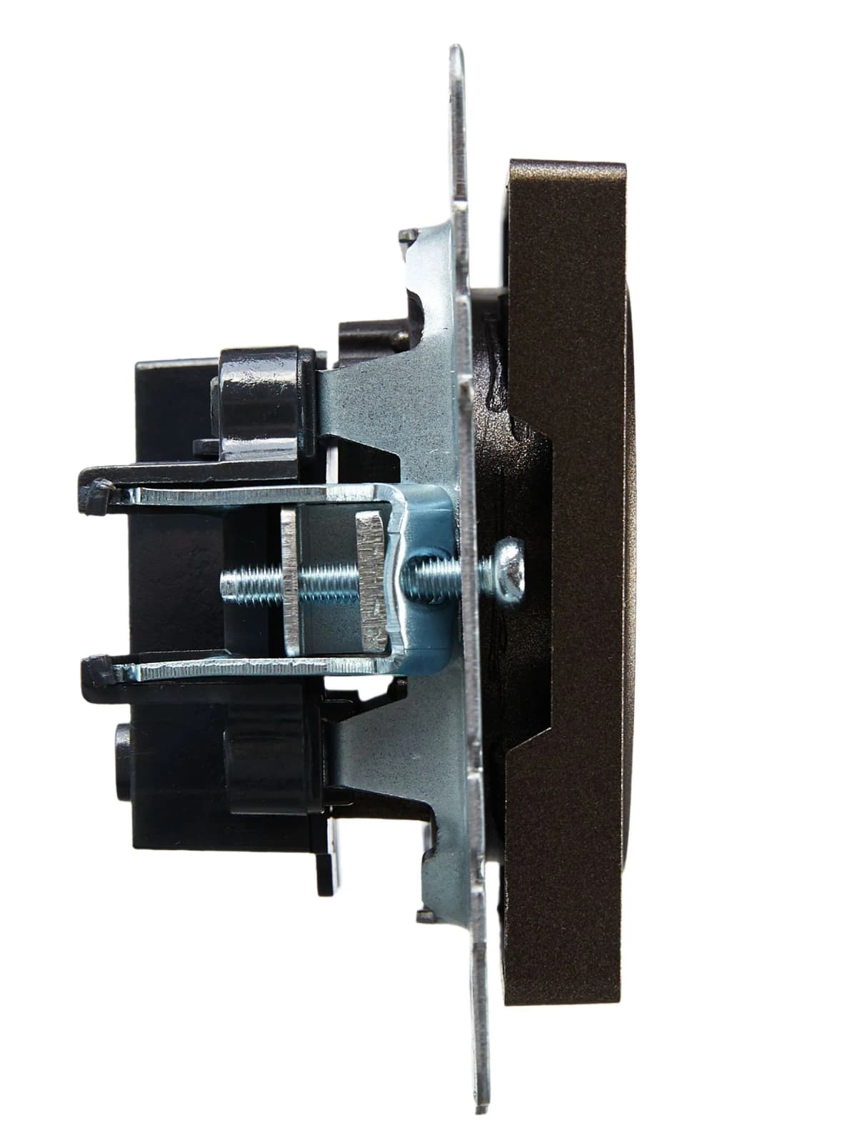 Розетка без заземления с защитными шторками IEK BRITE BR-R13-10-K45 (бронза), фото 4