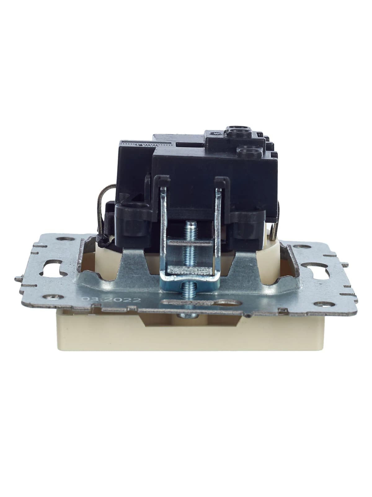 Розетка с заземлением и защитными шторками IEK BRITE BR-R14-16-K10 (бежевый), фото 3