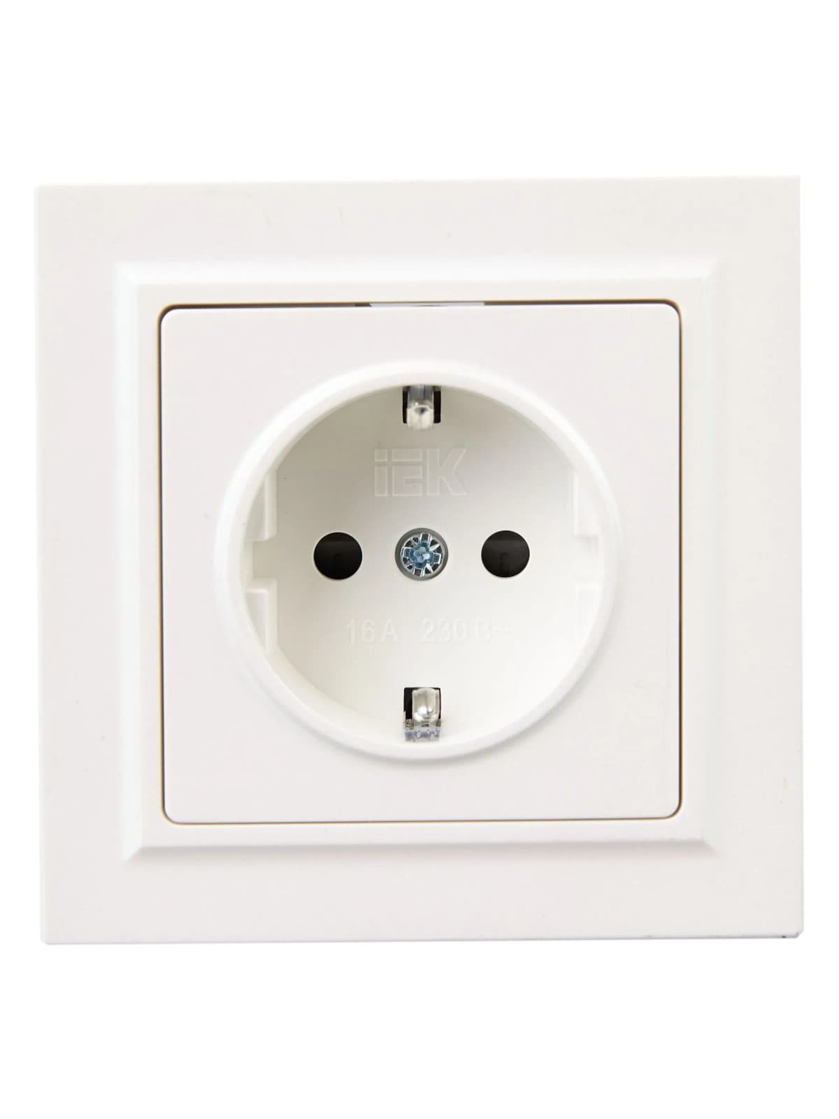 Розетка с заземлением и защитными шторками IEK BRITE BR-R14-16-K36-F (жемчужный), фото 3