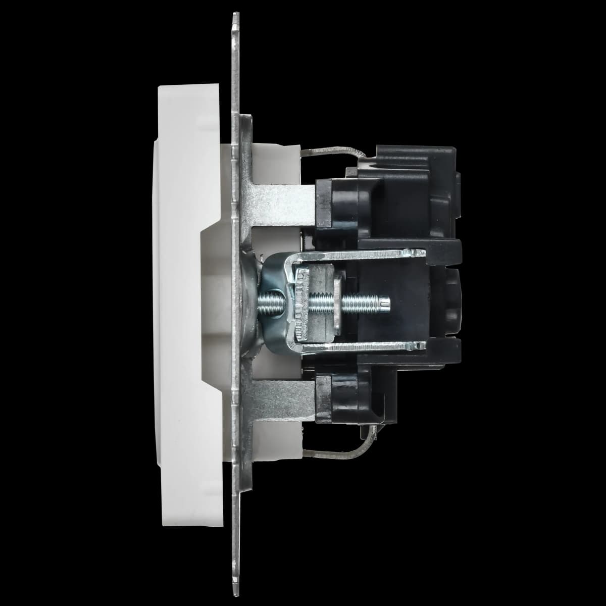 Розетка без заземления с защитными шторками IEK BRITE BR-R14-16-K91 (белый арктический), фото 4
