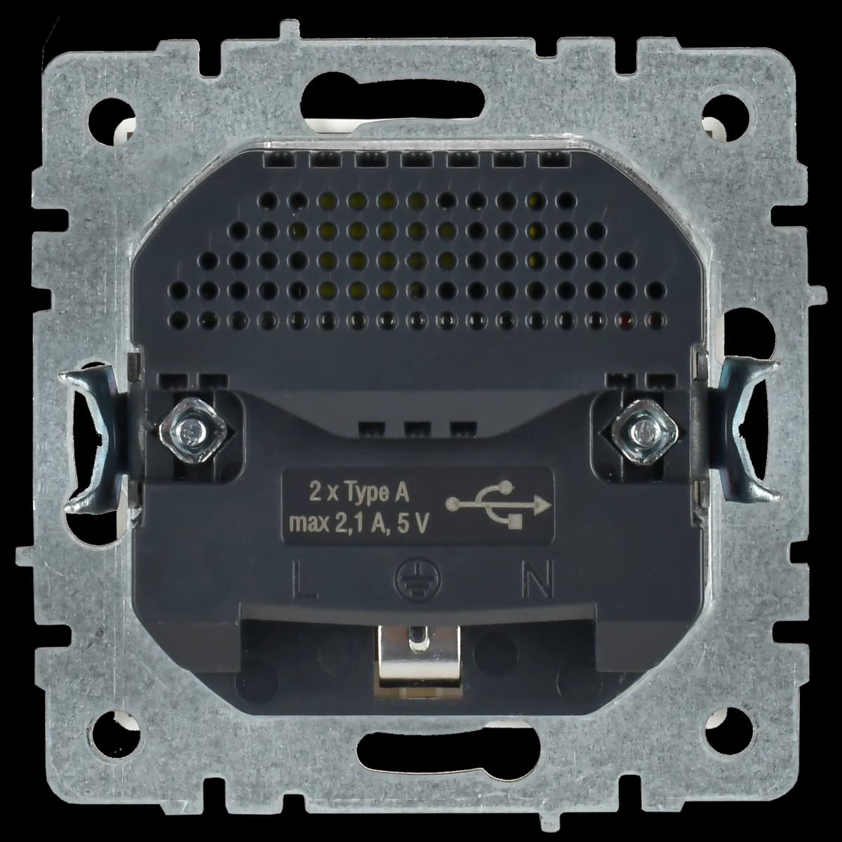 Розетка USB с заземлением и защитными шторками IEK BRITE BR-R14-16-U21-D21-K01 (белый), фото 4