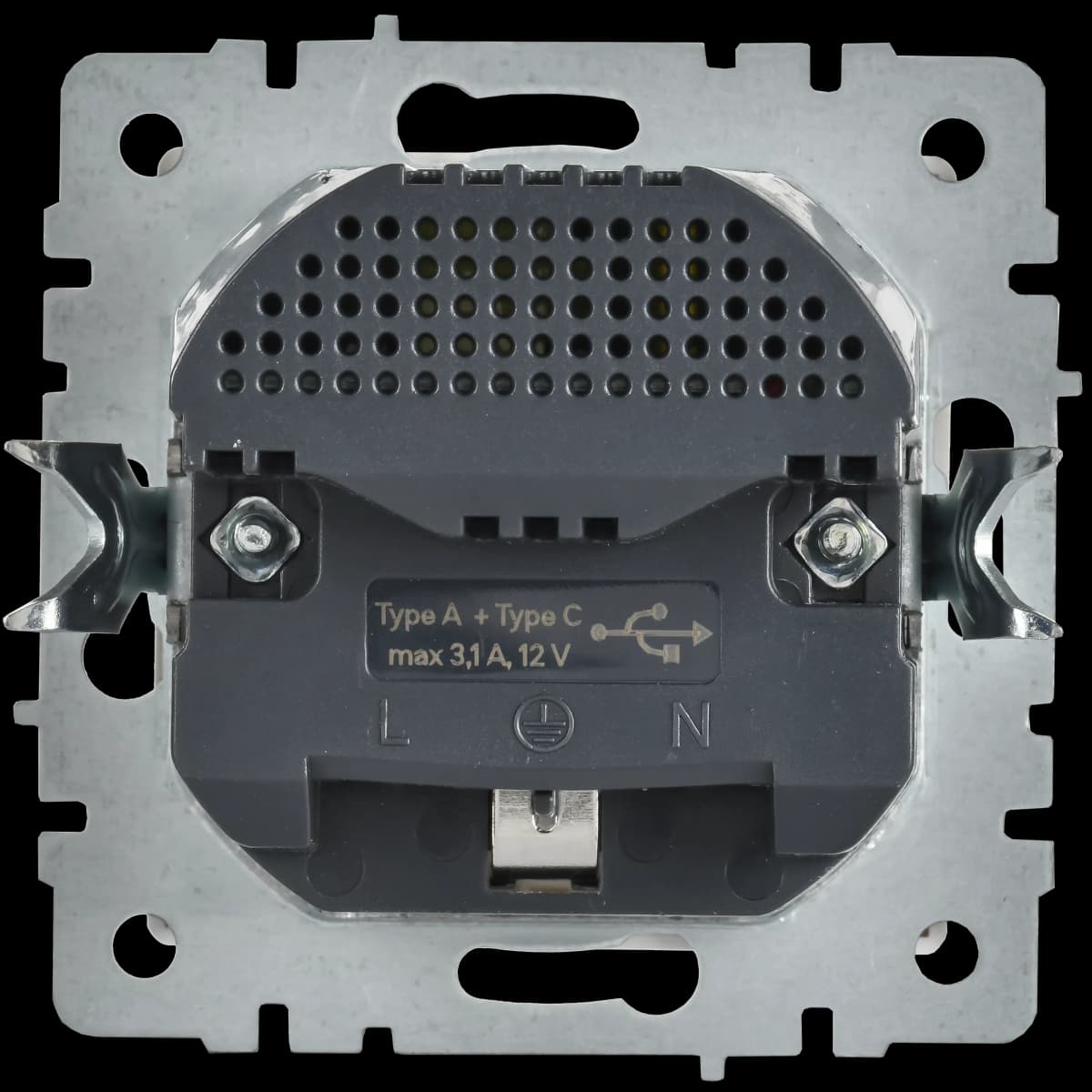 Розетка USB с защитными шторками IEK BRITE BR-R14-16-U22-018-K91 (белый арктический), фото 4