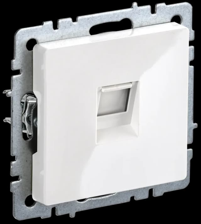 Розетка телефонная IEK BRITE BR-T10-K01 (белый)