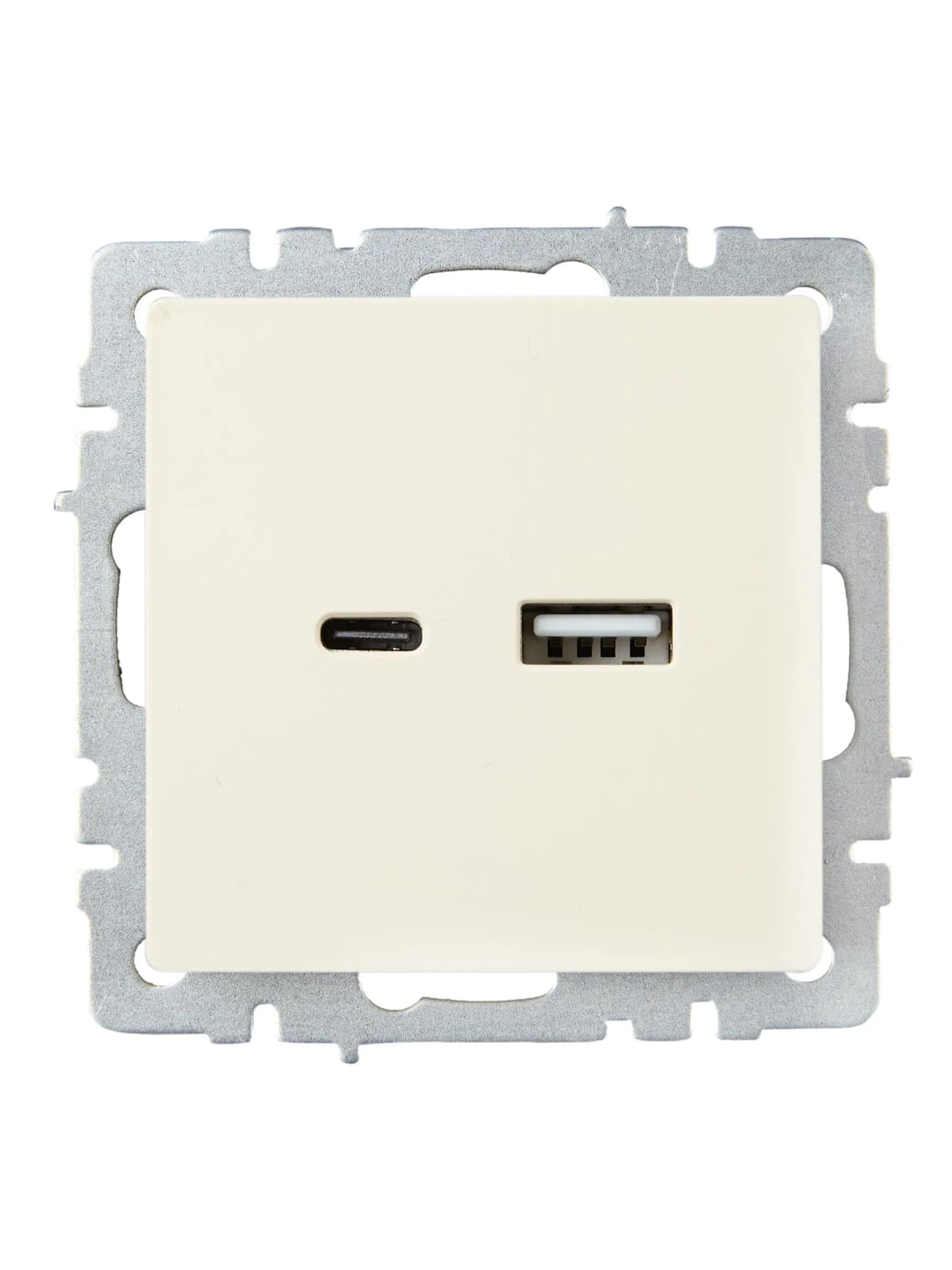 Розетка USB IEK BRITE BR-U22-018-K10 (бежевый), фото 2