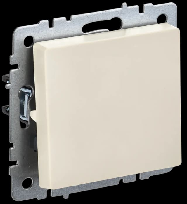Выключатель 1-клавишный IEK BRITE BR-V10-0-10-K10 (бежевый)