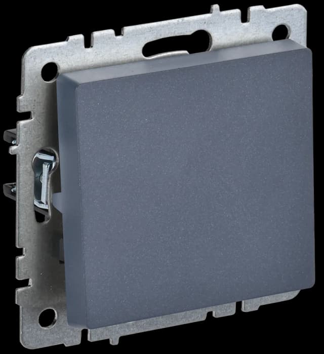Выключатель 1-клавишный IEK BRITE BR-V10-0-10-K35 (маренго)