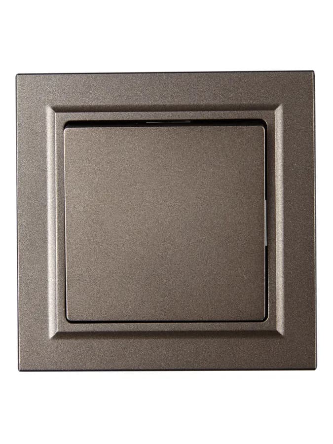 Выключатель 1-клавишный IEK BRITE BR-V10-0-10-K45-F (бронза), фото 2