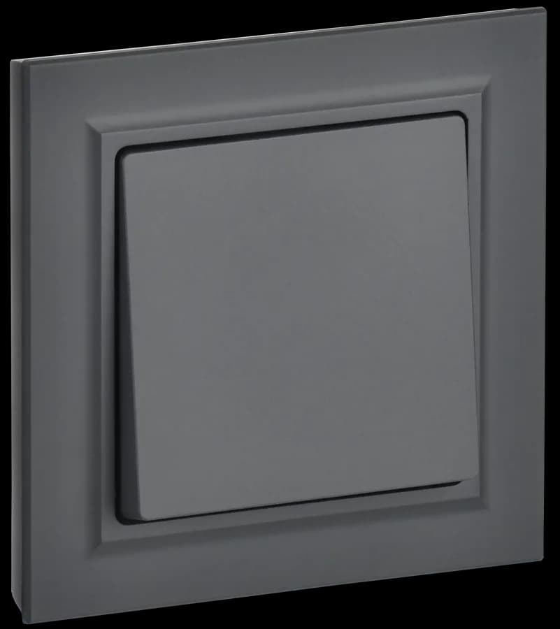 Выключатель 1-клавишный IEK BRITE BR-V10-0-10-K53-F (графит)