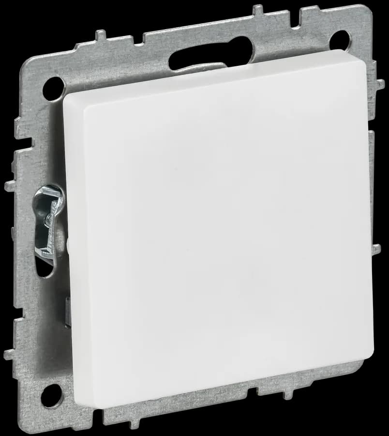 Выключатель 1-клавишный IEK BRITE BR-V10-0-10-K91 (белый арктический)