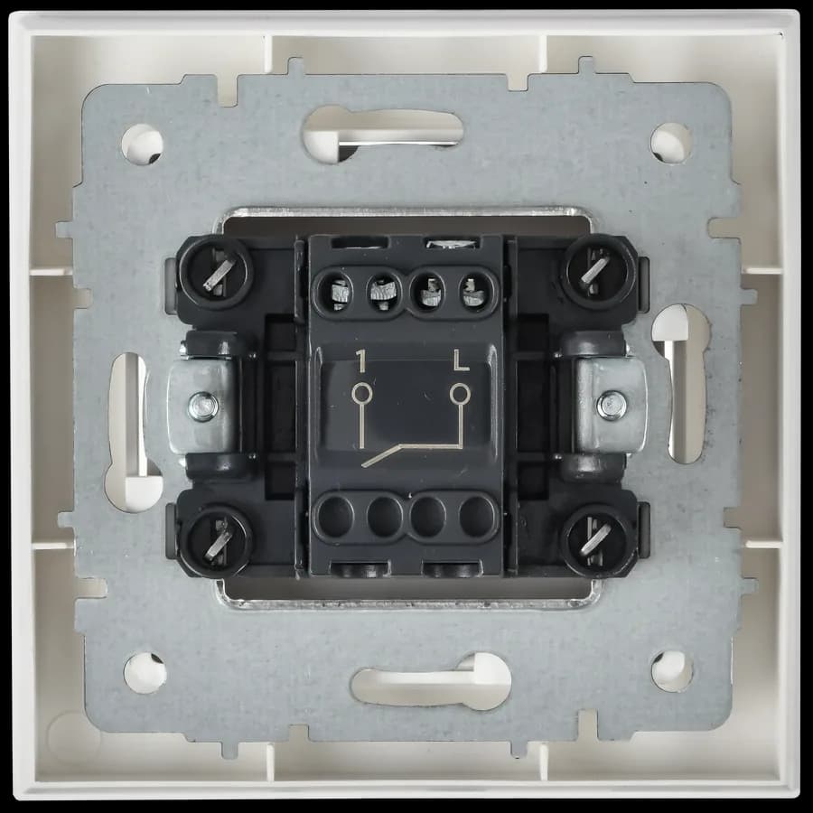 Выключатель 1-клавишный IEK BRITE BR-V10-0-10-K91-F (белый арктический), фото 4