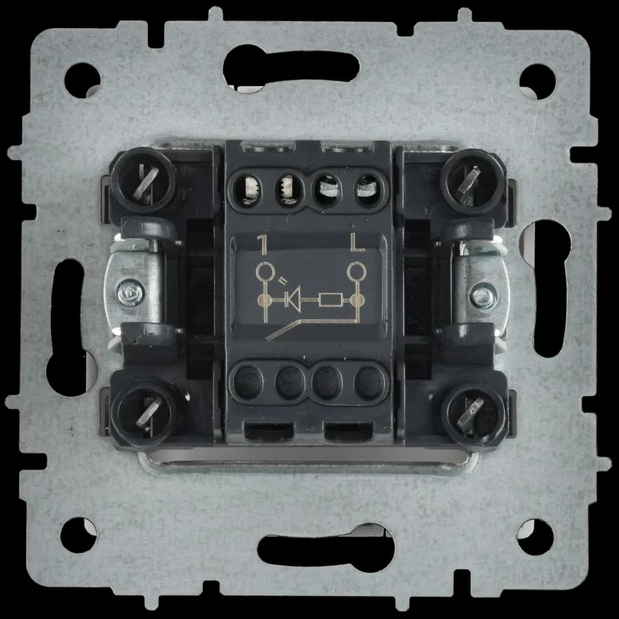 Выключатель 1-клавишный с подсветкой IEK BRITE BR-V10-1-10-K91 (белый арктический), фото 4