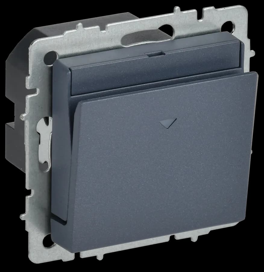 Выключатель 1-клавишный IEK BRITE BR-V11-0-10-K35 (маренго)